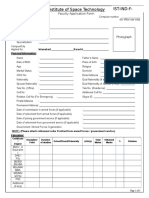 Ist Application Form For Faculty Post