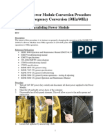 60Hz - 50Hz Conversion Procedure C32