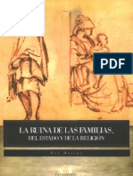 La Ruina de Las Familias, Del Estado y de La Religión