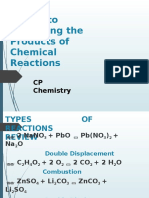 Steps To Predicting The Products of Chemical Reactions