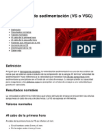 La Velocidad de Sedimentacion Vs o VSG 1637 Mvi5o5