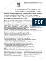 Guidelines On Management of Postoperative Pain PDF