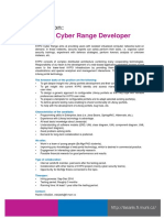 KYPO Cyber Range Developer: Position