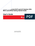 User'S Guide: Cc3200 Simplelink Wi-Fi and Iot Solution With Mcu Launchpad Getting Started Guide