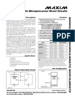 3-Pin Microprocessor Reset Circuits: General Description - Features