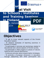 Structured Educational Visit To Schools in Finland ENGLISH