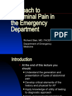 Approach To Abdominal Pain in The Emergency Department