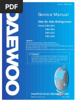 Service Manual: Side by Side Refrigerator