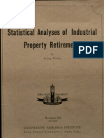 Statistical Analysis of Industrial Property Retirements (Engineering Experiment Station Bulletin 125, Revised)