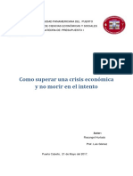 Como Superar Una Crisis Economica y No Morir en El Intento