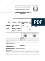 Introducción Al Pensamiento Social y Político Moderno PRIMER SEMESTRE