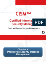 Cism Domain 4 Information Security Incident Management