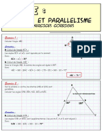 Angles Et Parallélisme - Exercices Corrigés