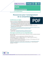 Enseigner La Compréhension - Document Eduscol