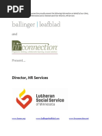 Lutheran Social Service of MN - Director, HR Services