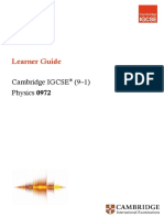 Learner Guide For Cambridge Igcse 9 1 Physics 0972