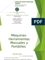 Diapositiva de Maquinas Manuales, Proceso de Manufactura