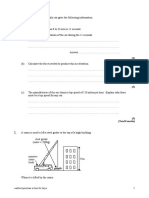 P2 Forces and Motion Questions