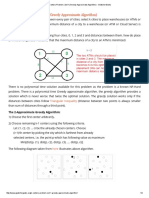 K Centers Problem Set 1 (Greedy Approximate Algorithm) : Triangular Inequality