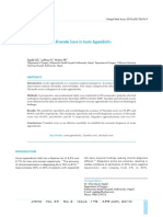 Tzanakis Score Vs Alvarado Score in Acute Appendicitis: Sigdel GS, Lakhey PJ, Mishra PR