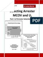 Selecting Arrester MCOV-Uc