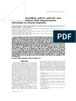 Circulating Micrornas, Mir-21, Mir-122, and Mir-223, in Patients With Hepatocellular Carcinoma or Chronic Hepatitis