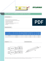 Ficha Técnica Balasto Electrónico 2x40W T10-T12 120V