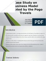 Case Study On Business Model Adopted by The Pogo Travels: Abu Sufiyan 151GCMD006 R V Institute of Management