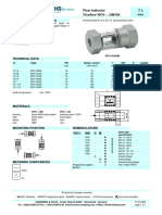 Sight Glass General Characteristics: Flow Indicator 7.1. Visoflow WO1 - GM/GK