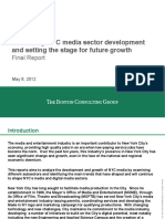 Evaluating NYC Media Sector Development and Setting The Stage For Future Growth