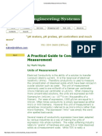 Conductivity Measurement and Theory