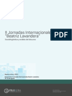 Actas II Jornadas Beatriz Lavandera PDF