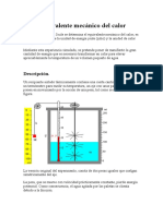 Equivalente Mecanico de Calor