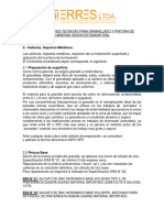 Especificaciones Tecnicas para Granallado y Pintura de Cañerias Según Estandar Era