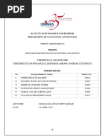 (Final) Assignment 3 - Theoretical Framework On Financial Distress