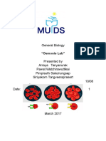 General Biology: "Osmosis Lab"