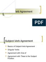 SVA Lesson (Subject and Verb Agreement)