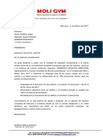 Carta de Presentación Empresa