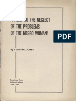 CLAUDIA JONES End To The Neglect of The Problems of The Negro Woman PDF