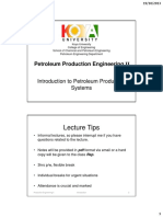 1ntroduction To Petroleum Production System