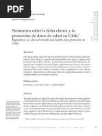 MUÑOZ CORDAL, G.. 2016. Normativa Sobre La Ficha Clínica y La Protección de Datos de Salud en Chile