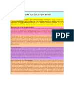 Static Pressure Calculation Sheet