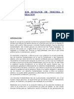 Los Derechos Humanos de Tercera y Cuarta Generación