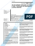 NBR 10571 - Tubo de Poliester Reforcado Com Fibras de Vidro - Verificacao Do Desempenho de Juntas