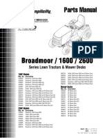 Broadmoor / 1600 / 2600: Parts Manual