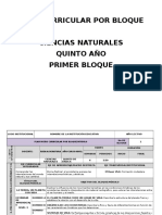 1.2 Plan Curricular Por Bloques CCNN 5to Año