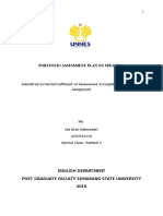 Portfolio Assessment Plan On Speaking - IDA DIAN SUKMAWATI