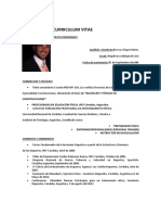 Curriculum Vitae Esp Español