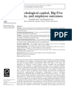 Psychological Capital, Big Five Traits, and Employee Outcomes PDF