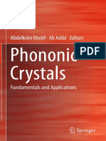 Abdelkrim Khelif, Ali Adibi Eds. Phononic Crystals Fundamentals and Applications